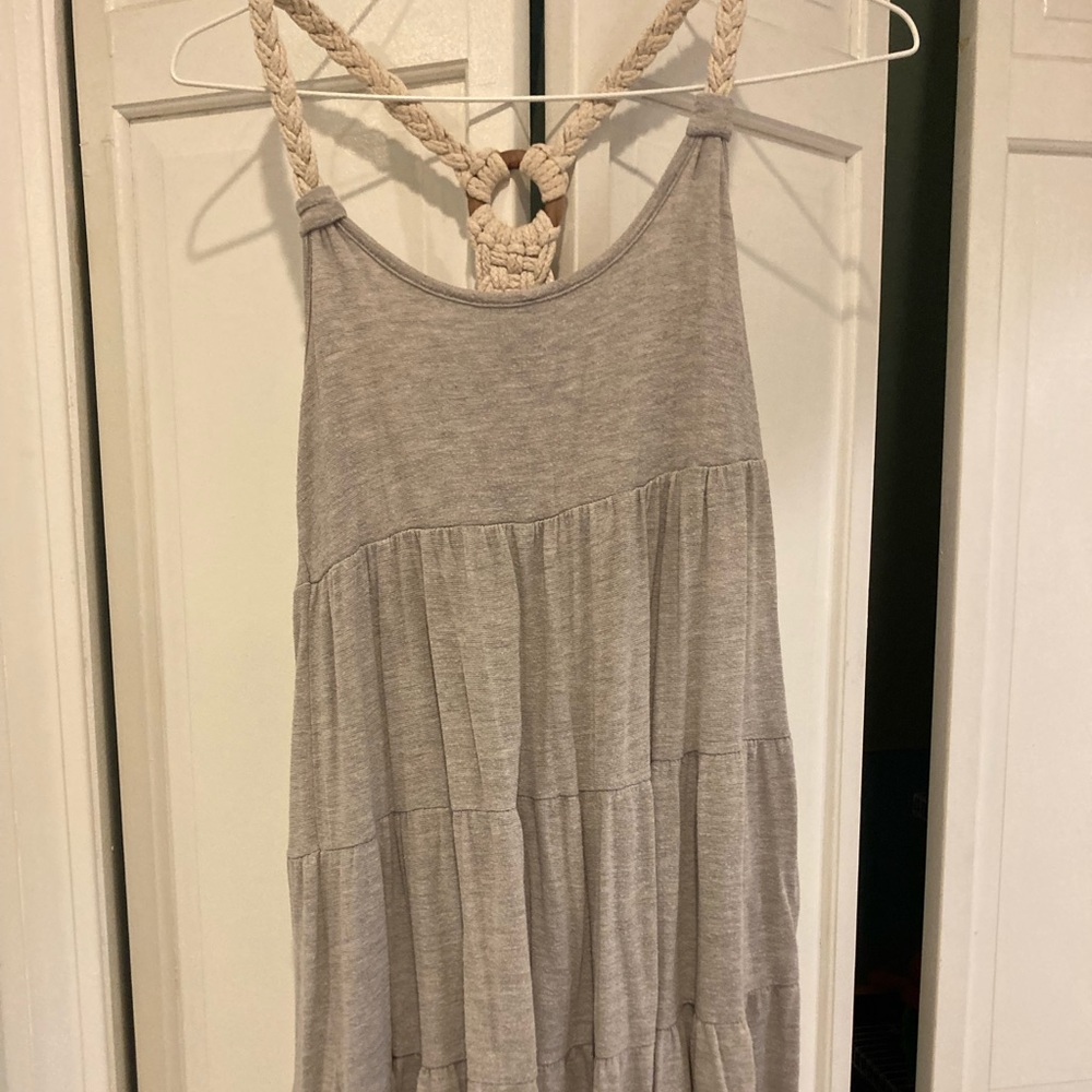Gray cotton dress